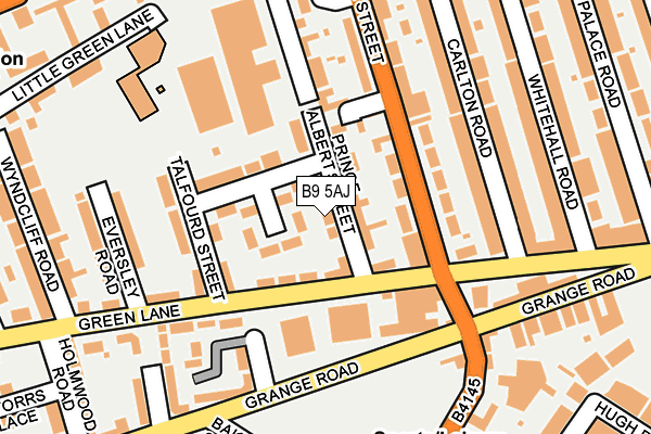 B9 5AJ map - OS OpenMap – Local (Ordnance Survey) B9 5AJ map - OS OpenMap – Local (Ordnance Survey)