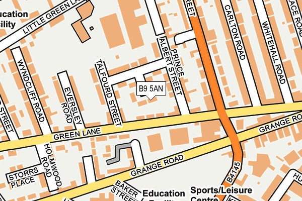 B9 5AN map - OS OpenMap – Local (Ordnance Survey) B9 5AN map - OS OpenMap – Local (Ordnance Survey)