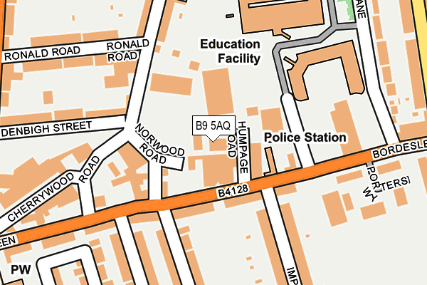 B9 5AQ map - OS OpenMap – Local (Ordnance Survey) B9 5AQ map - OS OpenMap – Local (Ordnance Survey)