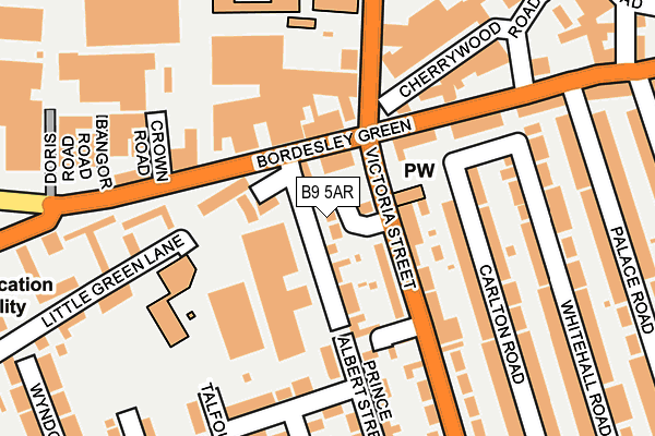 B9 5AR map - OS OpenMap – Local (Ordnance Survey) B9 5AR map - OS OpenMap – Local (Ordnance Survey)