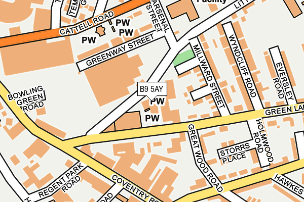 B9 5AY map - OS OpenMap – Local (Ordnance Survey) B9 5AY map - OS OpenMap – Local (Ordnance Survey)