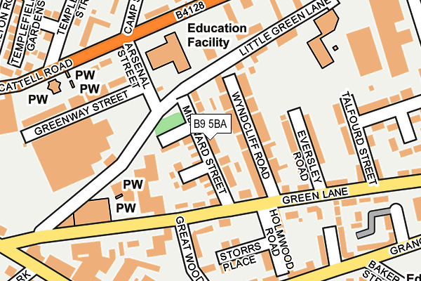 B9 5BA map - OS OpenMap – Local (Ordnance Survey) B9 5BA map - OS OpenMap – Local (Ordnance Survey)