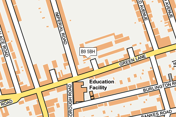 B9 5BH map - OS OpenMap – Local (Ordnance Survey) B9 5BH map - OS OpenMap – Local (Ordnance Survey)