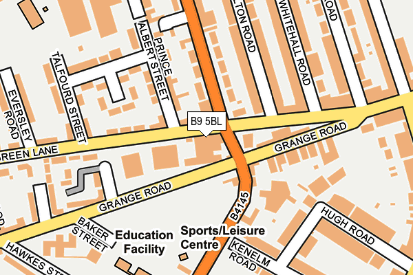 B9 5BL map - OS OpenMap – Local (Ordnance Survey) B9 5BL map - OS OpenMap – Local (Ordnance Survey)