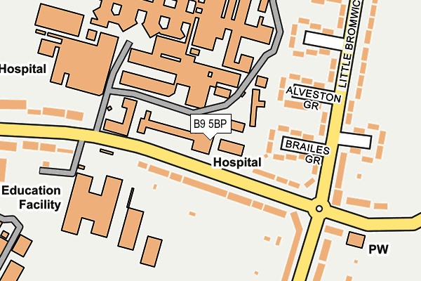 B9 5BP map - OS OpenMap – Local (Ordnance Survey) B9 5BP map - OS OpenMap – Local (Ordnance Survey)