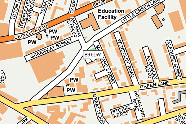B9 5DW map - OS OpenMap – Local (Ordnance Survey) B9 5DW map - OS OpenMap – Local (Ordnance Survey)