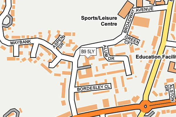 B9 5LY map - OS OpenMap – Local (Ordnance Survey) B9 5LY map - OS OpenMap – Local (Ordnance Survey)