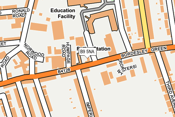 B9 5NA map - OS OpenMap – Local (Ordnance Survey) B9 5NA map - OS OpenMap – Local (Ordnance Survey)