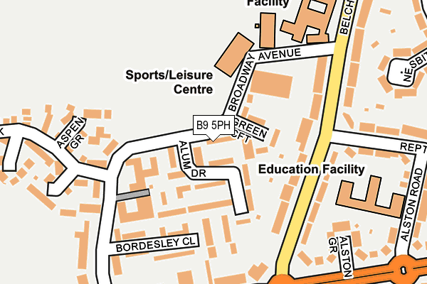 B9 5PH map - OS OpenMap – Local (Ordnance Survey) B9 5PH map - OS OpenMap – Local (Ordnance Survey)