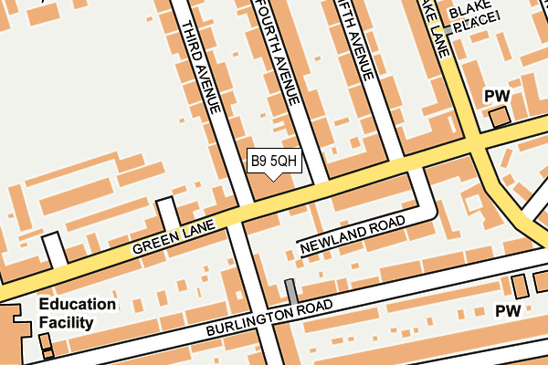 B9 5QH map - OS OpenMap – Local (Ordnance Survey) B9 5QH map - OS OpenMap – Local (Ordnance Survey)