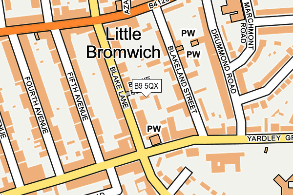 B9 5QX map - OS OpenMap – Local (Ordnance Survey) B9 5QX map - OS OpenMap – Local (Ordnance Survey)