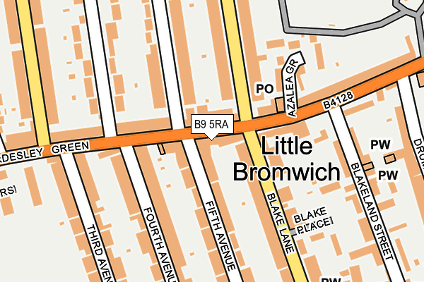 B9 5RA map - OS OpenMap – Local (Ordnance Survey) B9 5RA map - OS OpenMap – Local (Ordnance Survey)