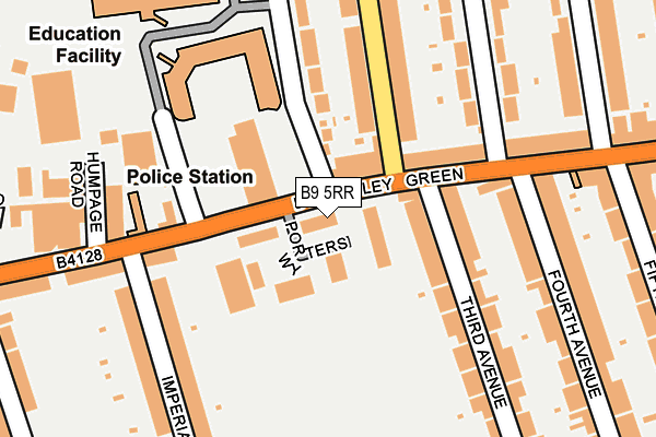 B9 5RR map - OS OpenMap – Local (Ordnance Survey) B9 5RR map - OS OpenMap – Local (Ordnance Survey)