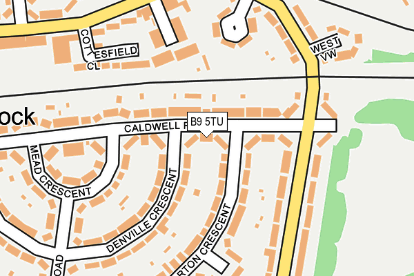 B9 5TU map - OS OpenMap – Local (Ordnance Survey) B9 5TU map - OS OpenMap – Local (Ordnance Survey)