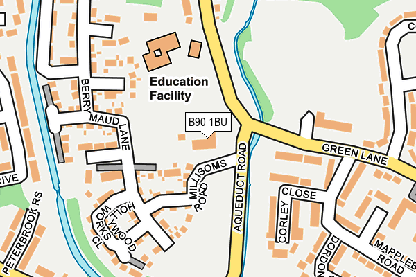 B90 1BU map - OS OpenMap – Local (Ordnance Survey) B90 1BU map - OS OpenMap – Local (Ordnance Survey)