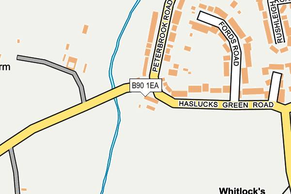 B90 1EA map - OS OpenMap – Local (Ordnance Survey) B90 1EA map - OS OpenMap – Local (Ordnance Survey)
