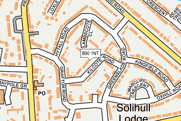 B90 1NT map - OS OpenMap – Local (Ordnance Survey) B90 1NT map - OS OpenMap – Local (Ordnance Survey)