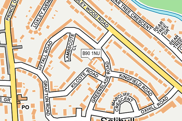 B90 1NU map - OS OpenMap – Local (Ordnance Survey) B90 1NU map - OS OpenMap – Local (Ordnance Survey)