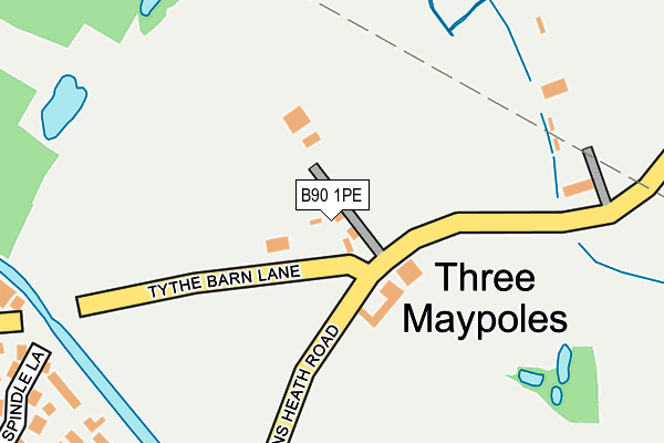 B90 1PE map - OS OpenMap – Local (Ordnance Survey) B90 1PE map - OS OpenMap – Local (Ordnance Survey)