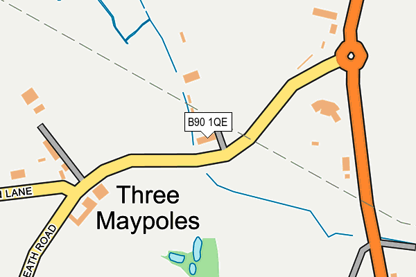 B90 1QE map - OS OpenMap – Local (Ordnance Survey) B90 1QE map - OS OpenMap – Local (Ordnance Survey)
