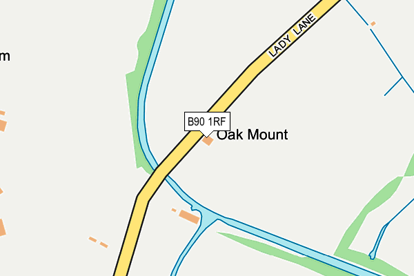 B90 1RF map - OS OpenMap – Local (Ordnance Survey) B90 1RF map - OS OpenMap – Local (Ordnance Survey)