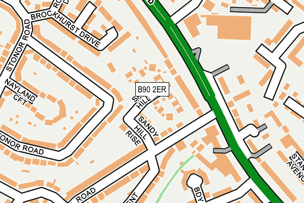 B90 2ER map - OS OpenMap – Local (Ordnance Survey) B90 2ER map - OS OpenMap – Local (Ordnance Survey)