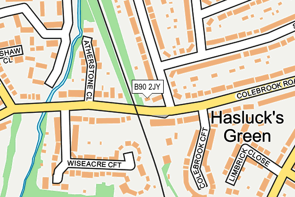 B90 2JY map - OS OpenMap – Local (Ordnance Survey) B90 2JY map - OS OpenMap – Local (Ordnance Survey)