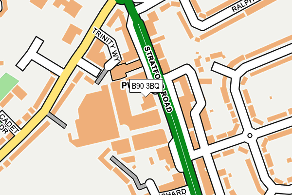 B90 3BQ map - OS OpenMap – Local (Ordnance Survey) B90 3BQ map - OS OpenMap – Local (Ordnance Survey)
