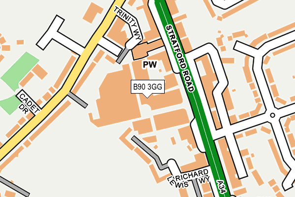 B90 3GG map - OS OpenMap – Local (Ordnance Survey) B90 3GG map - OS OpenMap – Local (Ordnance Survey)