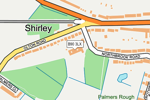 B90 3LX map - OS OpenMap – Local (Ordnance Survey) B90 3LX map - OS OpenMap – Local (Ordnance Survey)
