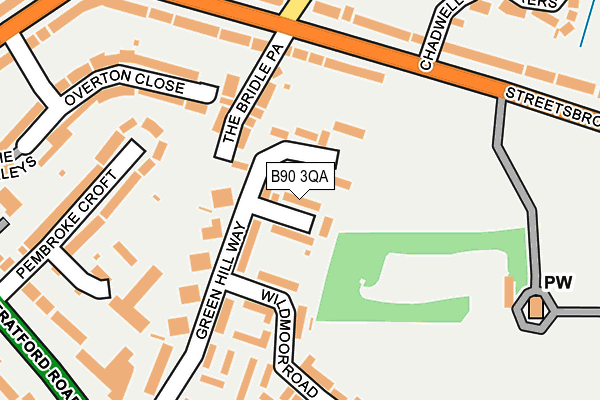 B90 3QA map - OS OpenMap – Local (Ordnance Survey) B90 3QA map - OS OpenMap – Local (Ordnance Survey)