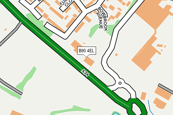 B90 4EL map - OS OpenMap – Local (Ordnance Survey) B90 4EL map - OS OpenMap – Local (Ordnance Survey)