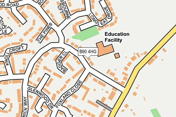 B90 4HG map - OS OpenMap – Local (Ordnance Survey) B90 4HG map - OS OpenMap – Local (Ordnance Survey)