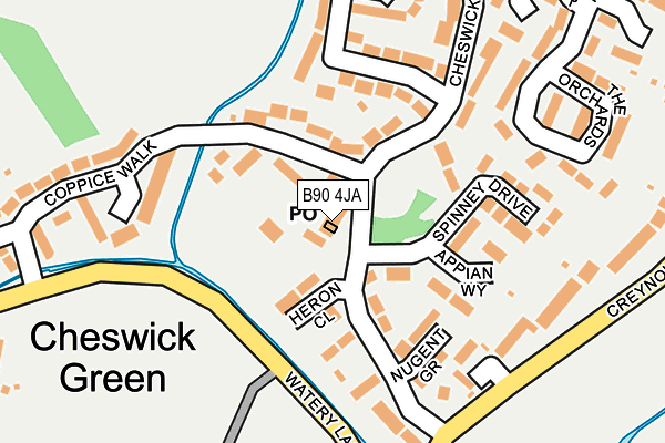B90 4JA map - OS OpenMap – Local (Ordnance Survey) B90 4JA map - OS OpenMap – Local (Ordnance Survey)
