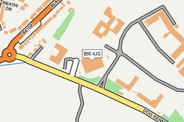 B90 4JG map - OS OpenMap – Local (Ordnance Survey) B90 4JG map - OS OpenMap – Local (Ordnance Survey)