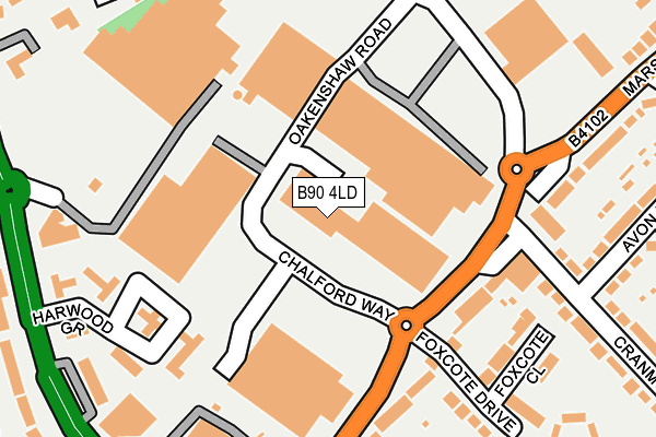 B90 4LD map - OS OpenMap – Local (Ordnance Survey) B90 4LD map - OS OpenMap – Local (Ordnance Survey)
