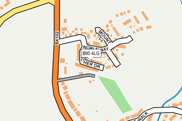 B90 4LG map - OS OpenMap – Local (Ordnance Survey) B90 4LG map - OS OpenMap – Local (Ordnance Survey)