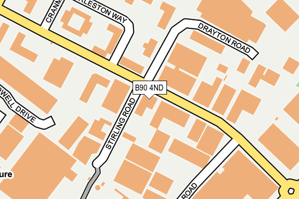 B90 4ND map - OS OpenMap – Local (Ordnance Survey) B90 4ND map - OS OpenMap – Local (Ordnance Survey)