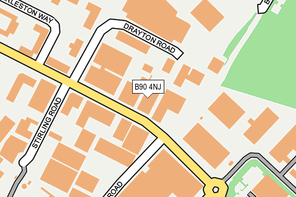 B90 4NJ map - OS OpenMap – Local (Ordnance Survey) B90 4NJ map - OS OpenMap – Local (Ordnance Survey)