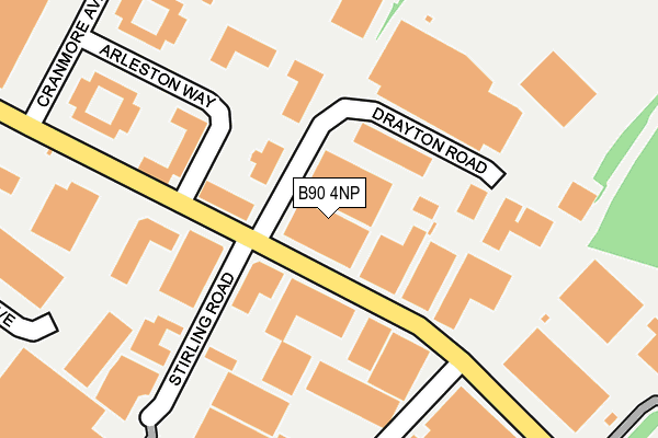 B90 4NP map - OS OpenMap – Local (Ordnance Survey) B90 4NP map - OS OpenMap – Local (Ordnance Survey)