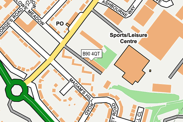 B90 4QT map - OS OpenMap – Local (Ordnance Survey) B90 4QT map - OS OpenMap – Local (Ordnance Survey)