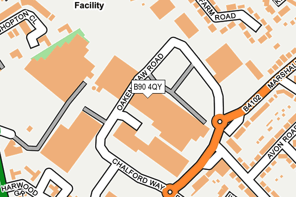 B90 4QY map - OS OpenMap – Local (Ordnance Survey) B90 4QY map - OS OpenMap – Local (Ordnance Survey)