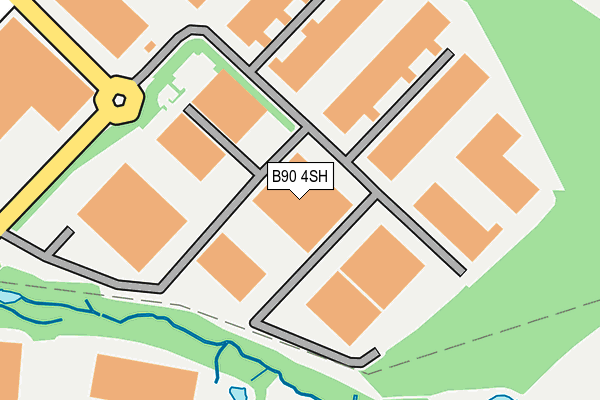 B90 4SH map - OS OpenMap – Local (Ordnance Survey) B90 4SH map - OS OpenMap – Local (Ordnance Survey)