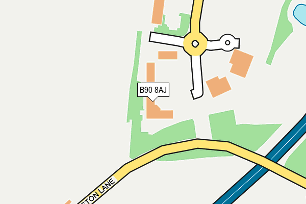 B90 8AJ map - OS OpenMap – Local (Ordnance Survey) B90 8AJ map - OS OpenMap – Local (Ordnance Survey)