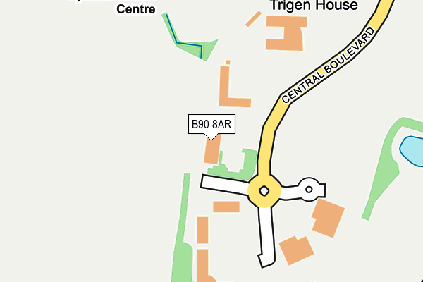 B90 8AR map - OS OpenMap – Local (Ordnance Survey) B90 8AR map - OS OpenMap – Local (Ordnance Survey)