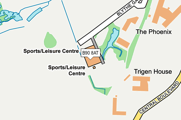 B90 8AT map - OS OpenMap – Local (Ordnance Survey) B90 8AT map - OS OpenMap – Local (Ordnance Survey)