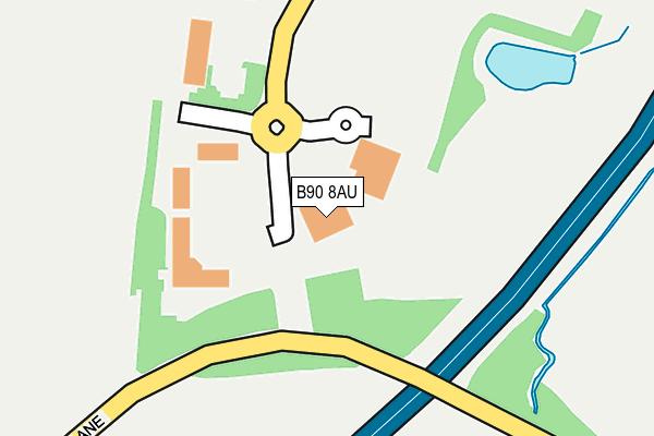 B90 8AU map - OS OpenMap – Local (Ordnance Survey) B90 8AU map - OS OpenMap – Local (Ordnance Survey)