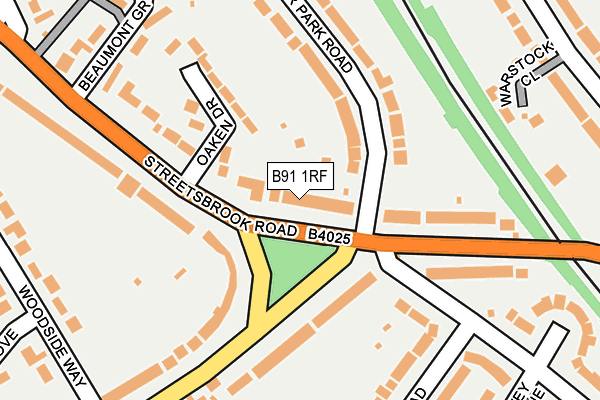 B91 1RF map - OS OpenMap – Local (Ordnance Survey) B91 1RF map - OS OpenMap – Local (Ordnance Survey)