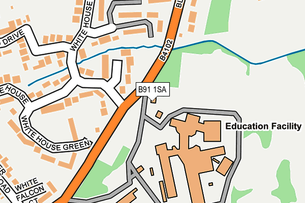 B91 1SA map - OS OpenMap – Local (Ordnance Survey) B91 1SA map - OS OpenMap – Local (Ordnance Survey)