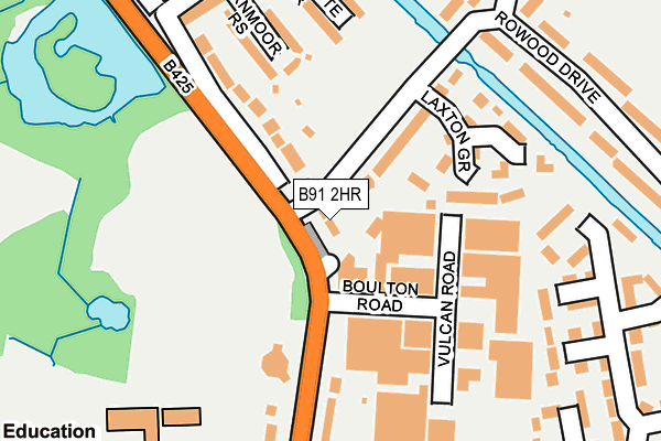 B91 2HR map - OS OpenMap – Local (Ordnance Survey) B91 2HR map - OS OpenMap – Local (Ordnance Survey)